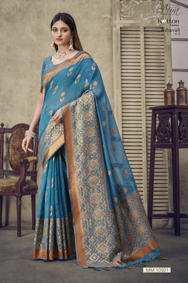 Aura Ashavali Vol 3 Designer Soft Cotton designer Saree Collection